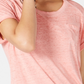 Camiseta feminina com textura Burnout da Style &amp; Co, laranja, tamanho PP