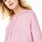 Suéter térmico feminino de cashmere Charter Club com capuz, rosa, tamanho pequeno e pequeno