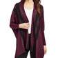 Cardigan feminino Alfani listrado com frente aberta, roxo, tamanho pequeno