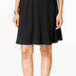 Vestido rodado sem mangas feminino Style &amp; Co, preto, tamanho PM