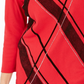 Karen Scott Top feminino com decote redondo e estampa petite, vermelho brilhante, tamanho petite extragrande