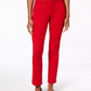 Calça jeans feminina Charter Club Lexington reta vermelha tamanho 2 pequena