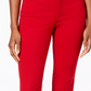 Calça jeans feminina Charter Club Lexington reta vermelha tamanho 2 pequena