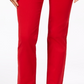 Calça jeans feminina Charter Club Lexington reta vermelha tamanho 2 pequena