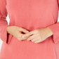 Karen Scott Suéter Feminino Gola Canoa Rosa Pequeno Médio