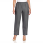 Calça reta feminina Alfred Dunner Classics, cinza, tamanho 18