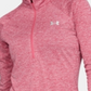 Camiseta Under Armour Ua Tech Half Zip Feminina Rosa Tamanho M