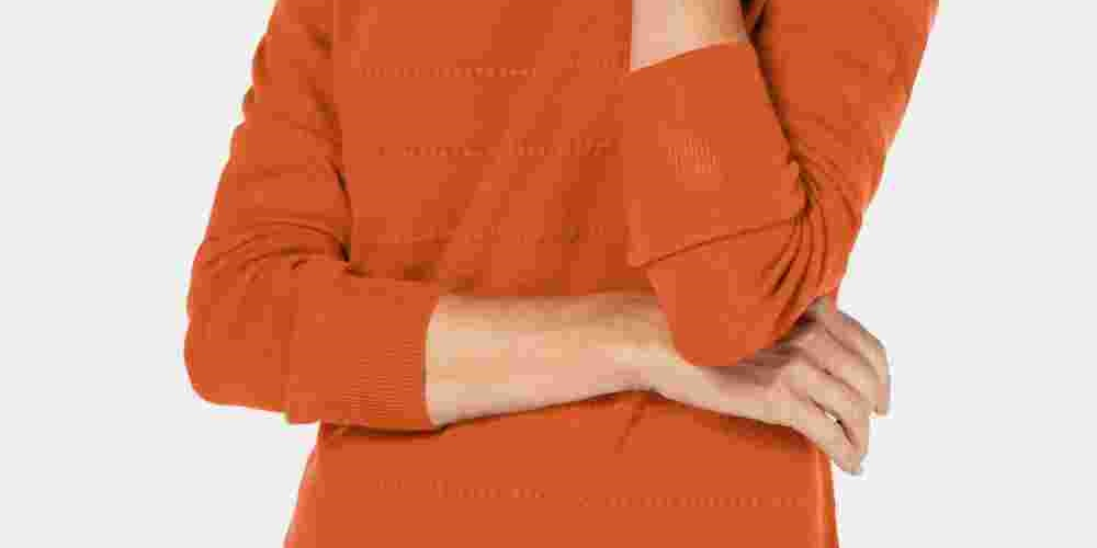 Karen Scott Suéter Listrado Texturizado Feminino Laranja Tamanho X-S