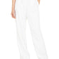 Calça feminina Charter Club de linho com cordão na cintura, branca, tamanho XX-G