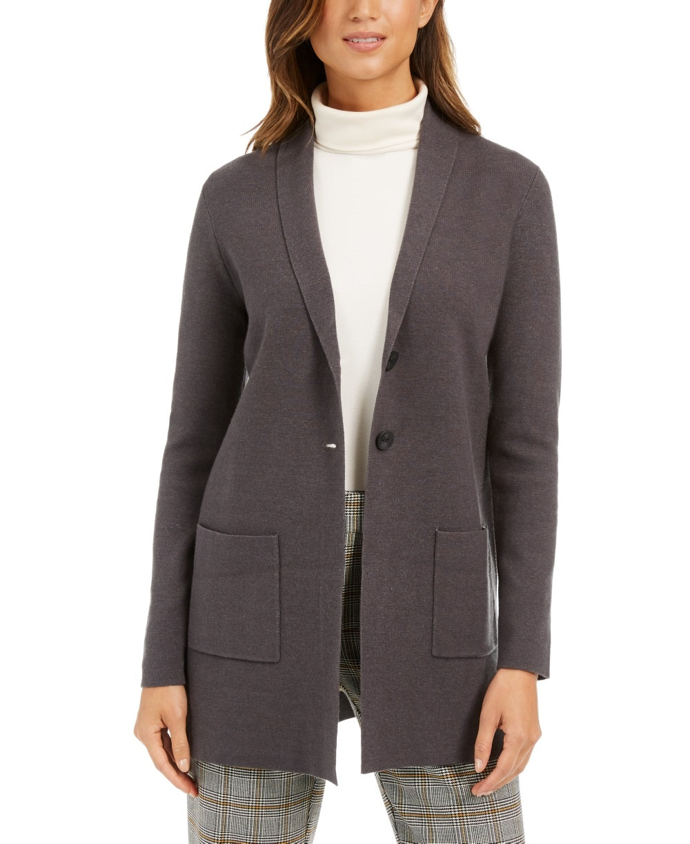 Blazer feminino Charter Club cinza tamanho XX-G