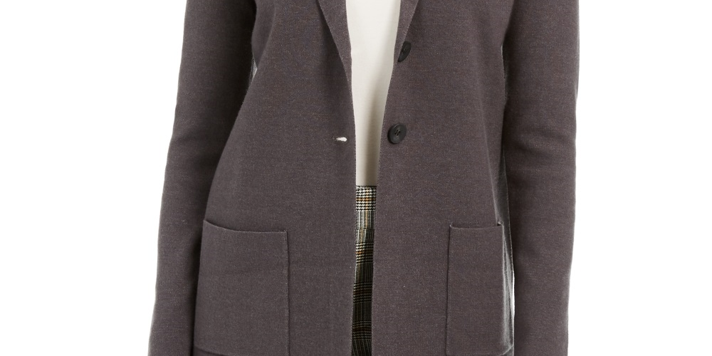 Blazer feminino Charter Club cinza tamanho XX-G