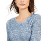 Suéter feminino com cílios mesclados Style &amp; Co, azul, tamanho PL