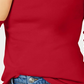 Camiseta feminina de manga comprida de algodão Pima Charter Club, vermelha, tamanho X-G