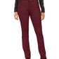 Calça jeans feminina Lexington reta Charter Club, tamanho 6, vinho