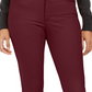Calça jeans feminina Lexington reta Charter Club, tamanho 6, vinho