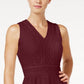 Vestido feminino Charter Club Petite Lace Fit &amp; Flare, tamanho vinho, pequeno, extragrande