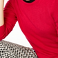Suéter de cashmere feminino com gola redonda Charter Club, vermelho, tamanho X-S