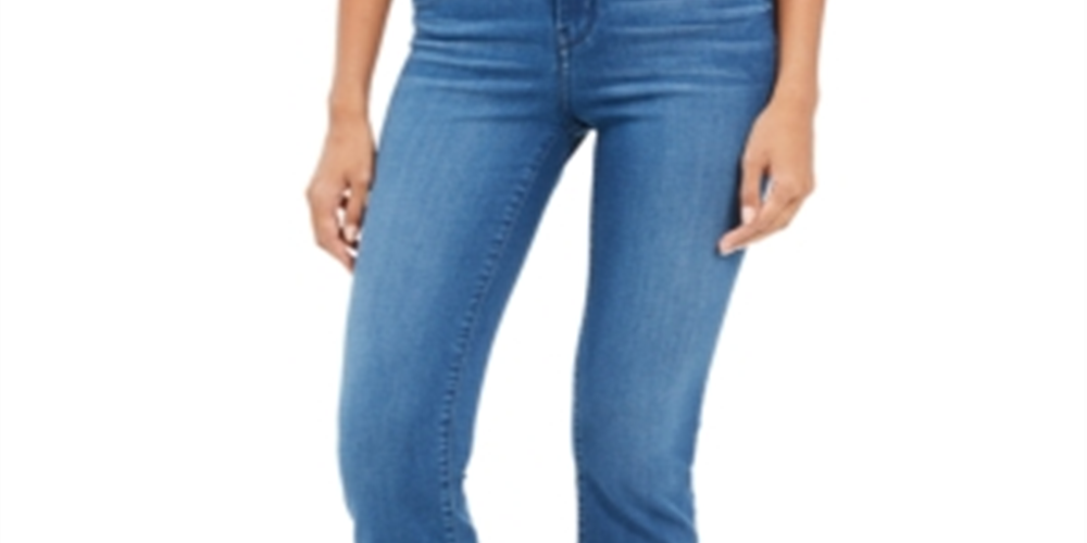 Calça jeans feminina Flying Monkey High Rise Mini Bootcut Azul Tamanho 31
