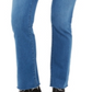 Calça jeans feminina Flying Monkey High Rise Mini Bootcut Azul Tamanho 31