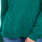 Karen Scott Suéter Feminino de Algodão Marmorizado com Gola Xale Verde Tamanho XXG