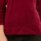 Moletom esportivo feminino Karen Scott de veludo roxo tamanho extragrande