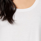 Camiseta feminina de manga curta e gola redonda Maison Jules, branca, tamanho XX-G