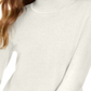 Suéter feminino Maison Jules com gola falsa, branco, tamanho XX-G