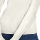 Suéter feminino Maison Jules com gola falsa, branco, tamanho XX-G
