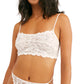 Sutiã íntimo feminino Free People com renda lisa para o dia a dia, tamanho X-S
