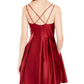 Vestido de coquetel curto com alças finas e decote quadrado Blondie Nites, roxo, tamanho 11