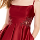 Vestido de coquetel curto com alças finas e decote quadrado Blondie Nites, roxo, tamanho 11