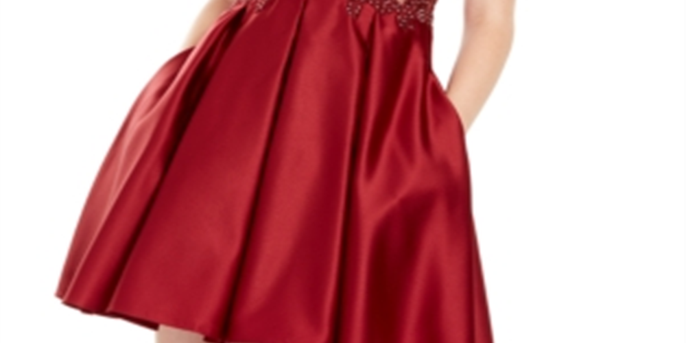 Vestido de coquetel curto com alças finas e decote quadrado Blondie Nites, roxo, tamanho 11