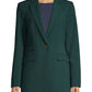 Calvin Klein Blazer Feminino com Três Bolsos e Um Botão Verde Tamanho 6