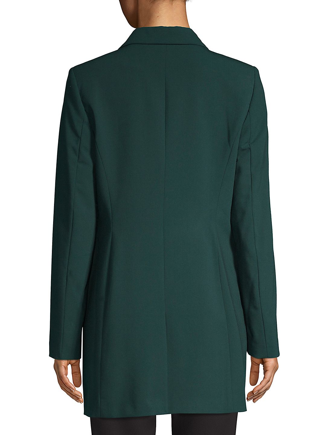 Calvin Klein Blazer Feminino com Três Bolsos e Um Botão Verde Tamanho 6