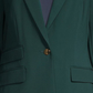 Calvin Klein Blazer Feminino com Três Bolsos e Um Botão Verde Tamanho 6