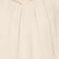 Top feminino com bainha em camadas e acabamento em renda estilo &amp; co, creme brulee, tamanho pequeno GG