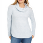 Suéter feminino com gola alta Style &amp; Co, azul, tamanho pequeno, médio
