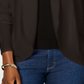 Karen Scott Cardigan Feminino Frente Aberta Marrom Tamanho XS