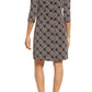 Vestido xadrez metálico feminino Vince Camuto cinza tamanho 6