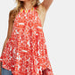 Regata Halter Sem Mangas Estampada Feminina Free People Laranja Tamanho Médio