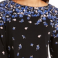 Charter Club Blusa feminina com babados e punhos, azul, tamanho pequeno e pequeno