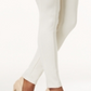 Leggings femininas de malha ponte com costura frontal estilo &amp; co, tamanho pequeno, branco