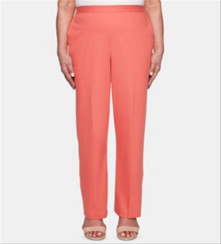 Calças Alfred Dunner Coastal Drive Femininas Proporcionais Laranja Tamanho 12