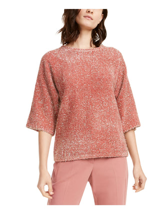 Suéter de malha com gola alta Alfani feminino, rosa, tamanho extragrande