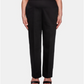 Calça feminina alfaiataria Alfred Dunner, corte tradicional, preta, tamanho 12P