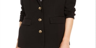 Blazer Feminino Kit &amp; Sky Preto Tamanho Médio