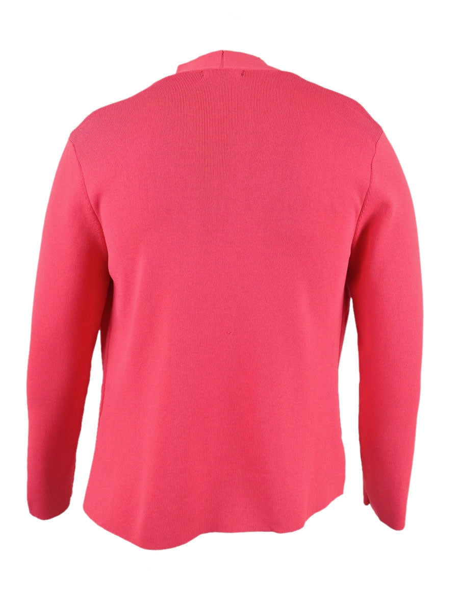 Cardigan feminino Alfani com frente aberta, vermelho, tamanho pequeno, extragrande