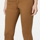 Calça jeans feminina Lexington reta, marrom, tamanho 14, pequena, Charter Club