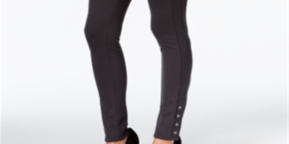 Calça Skinny Ponte Feminina Style &amp; Co Cinza Tamanho Petite M