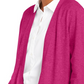 Cardigan feminino Charter Club com frente aberta, rosa, tamanho médio